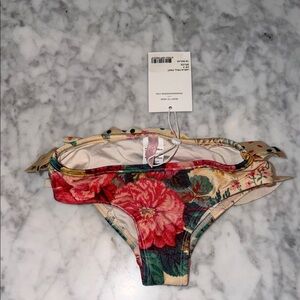 NWT Zimmermann Floral Ruffle Bikini Bottoms 4Y